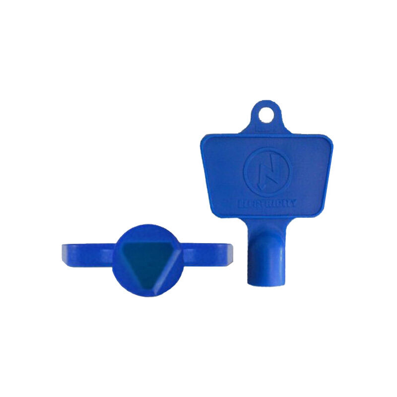 Mitras - Blue Plastic Electric Meter Box Key - Single Meter Key