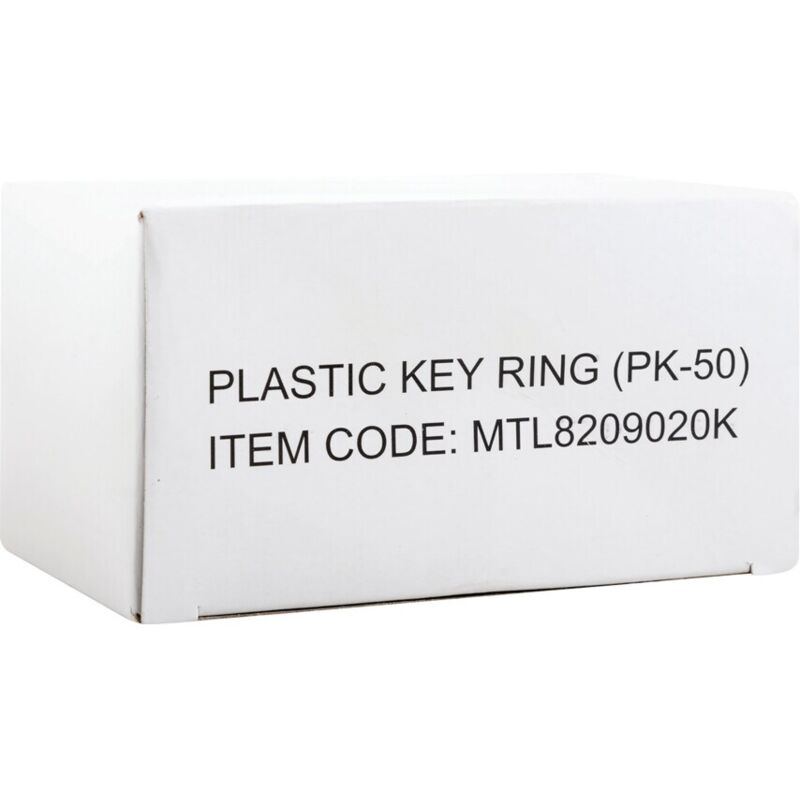 Blue Plastic Key Rings (Pk-50) - Matlock