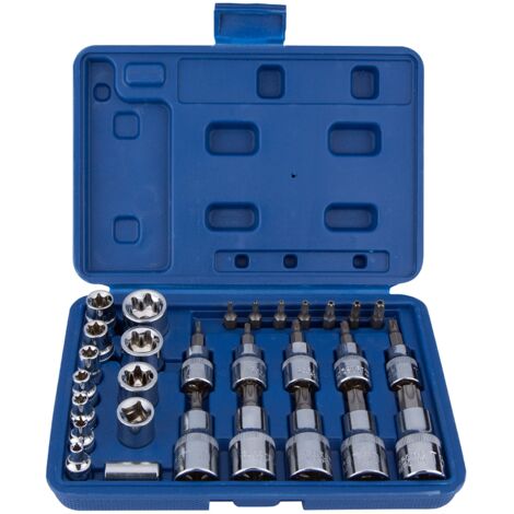 Blue Spot 01529 - Set 30 portapunte a stella 1/4" e 1/2"