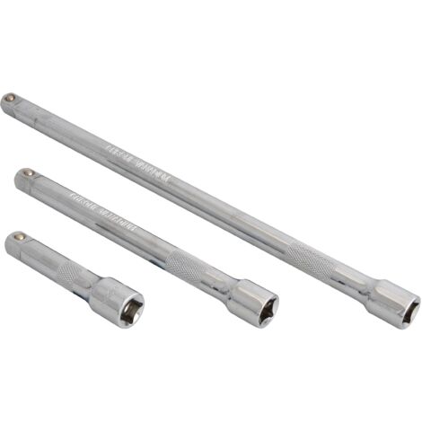 Blue Spot 02072 Set Prolunghe Chiavi in Acciaio Cromo Vanadio, Attacco da 3/8