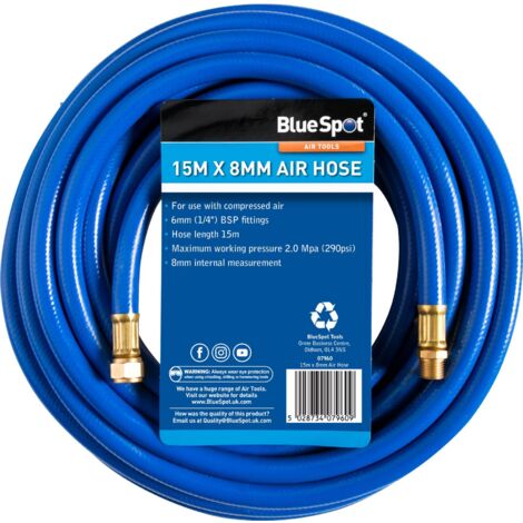 Blue Spot Tools 07960 15m X 8mm Air Hose