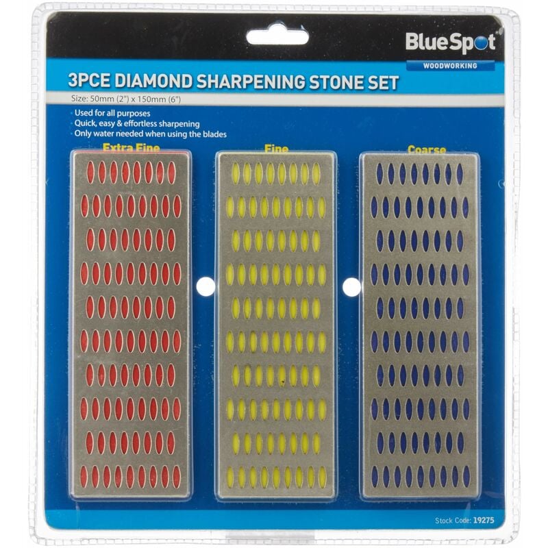 Image of Bluespot - Blue Spot Tools, 19275, Set di pietre diamantate per affilatura, 3 pz.