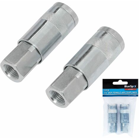Blue Spot Tools 2 Piece 1/4" BSP Female Air Couplings
