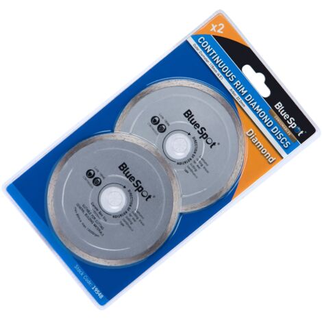 Blue Spot Tools 2 Piece Continuous Rim 115mm (4.5") Diamond Discs