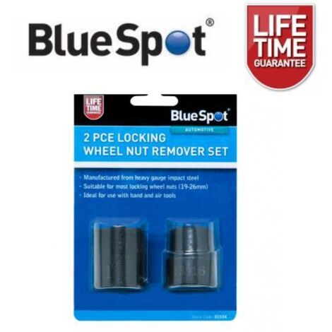 Blue Spot Tools 2 Piece Locking Wheel Nut Remover Set