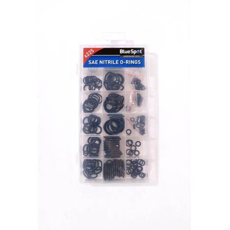 Blue Spot Tools 225 Piece Assorted SAE Nitrile O-Ring Set