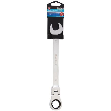 Blue Spot Tools 22MM Chrome Vanadium Ratchet Spanner Flexible Head (180)
