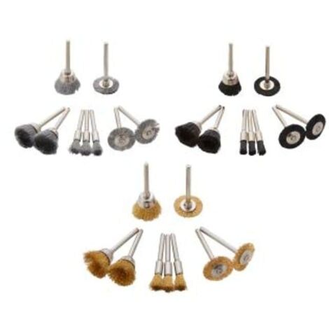 Blue Spot Tools 27 Piece Mini Wire Brush Rotary Accessory Set