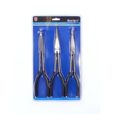 Blue Spot Tools 3 Piece Long Reach Plier Set