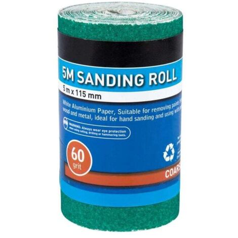 Blue Spot Tools 5MTR 115MM Sanding Roll 60 Grit