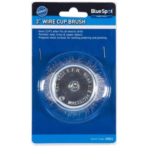 Blue Spot Tools 75MM (3") Wire Cup Brush