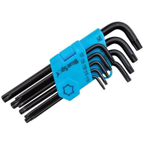 Blue Spot Tools 9PCE Long Arm TORX Key Set (T10-T50)