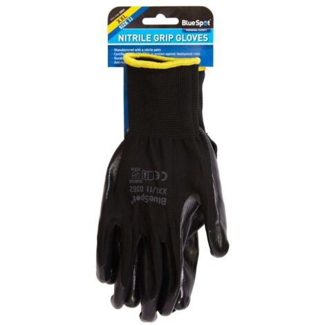 Blue Spot Tools Nitrile Grip Gloves - XXL