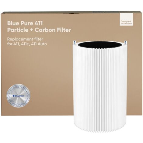 BLUEAIR Blue Pure 411 Auto, 411, 411+ Genuine Replacement Filter, Particle and Activated Carbon, fits Blue Pure 411 Auto, 411 and 411+ Air Purifiers