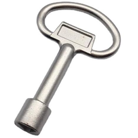 Bluedeer – Clé triangulaire en alliage de zinc pour bacs de tri – Ouverture facile des couvercles verrouillables – Mousqueton inclus – Compatible armoires électriques