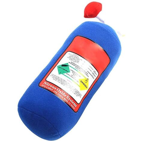 bluenos Oreiller De Bouteille D'oxyde Nitreux Coussin D'appui-tte Dcoratif De Voiture Oreiller En Peluche Cratif, Appui-tte