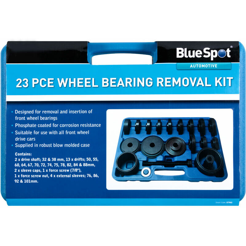 07902 23 Piece Wheel Bearing Removal Kit - Bluespot
