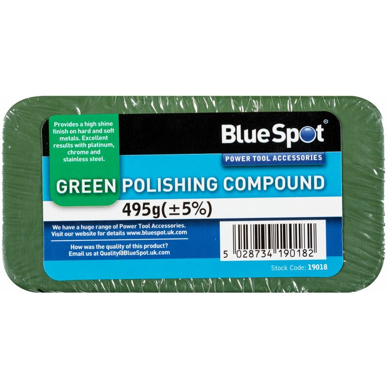 Green Polishing Buffing Compound Bars For Stainless Steel & Chrome - Bluespot