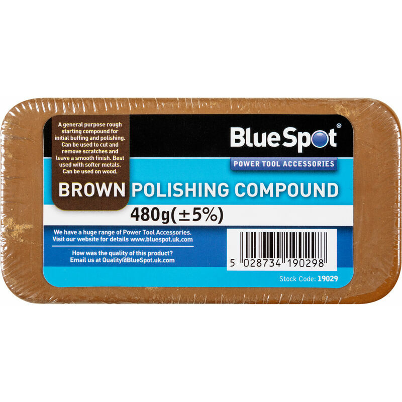 BlueSpot 19029 Brown Polishing Compound (500g)