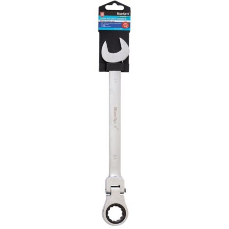 BlueSpot 24mm Chrome Vanadium Ratchet Spanner Flexible Head