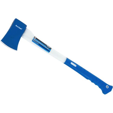 BlueSpot 2lb Axe Chopper With Fibreglass Handle Hatchet Tree Log Felling 620mm