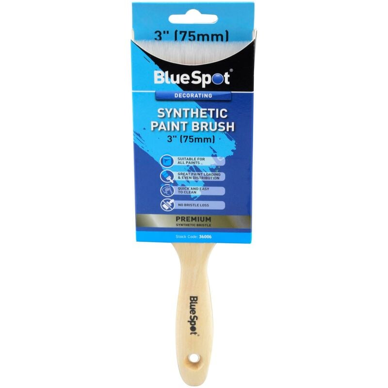 3' (75mm) Synthetic Paint Brush - Bluespot