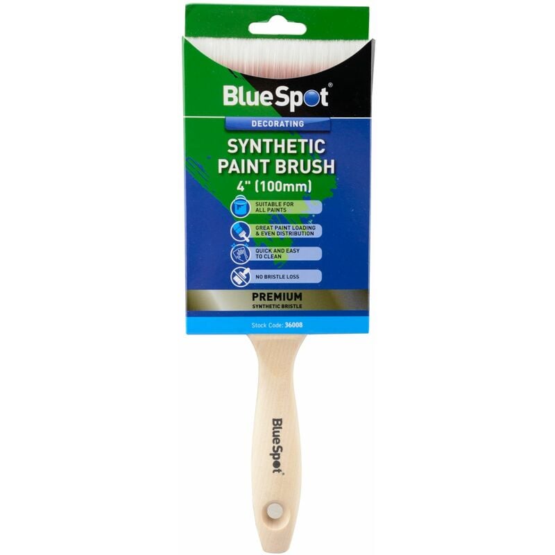 4' (100mm) Synthetic Paint Brush - Bluespot