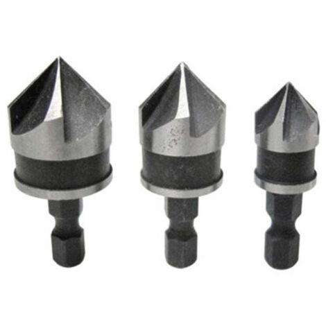 Bluespot 3pc Countersunk Drill Bit Set