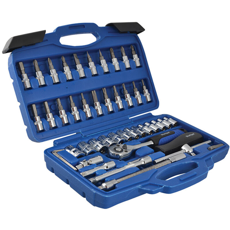 Blue Spot Tools - Bluespot 46pc 1/4' Metric Socket Set (4-14mm)