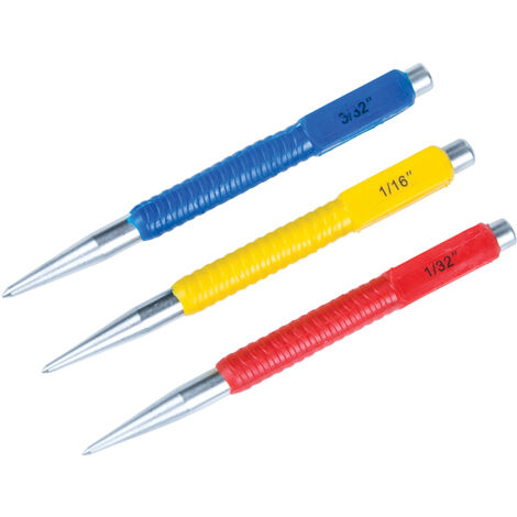 BlueSpot 4pc Nail Punch Set Hand Tools Mechanical Metal Holes Drill Punches