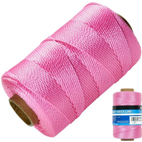 BlueSpot 500ft Yellow Builders Building Brick Laying Measuring Rope String Line