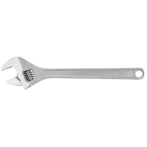 BlueSpot Adjustable Wrench 590mm 24in Jaw Capacity 62mm Chrome B/S6109