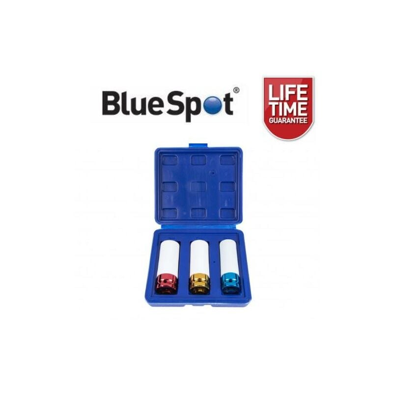 BlueSpot 3 Piece 1/2 Dr Alloy Wheel Impact Sockets 17, 19 & 21mm 01545