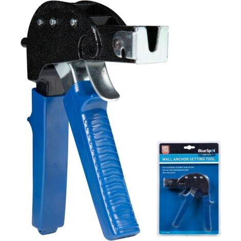 BlueSpot Setting Tool Gun Hollow Cavity Wall Plug Anchor Plasterboard Fixing