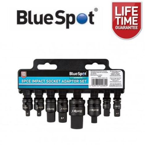 BlueSpot Tools 2080 Impact Socket Adaptor Set 8 Piece B/S2080