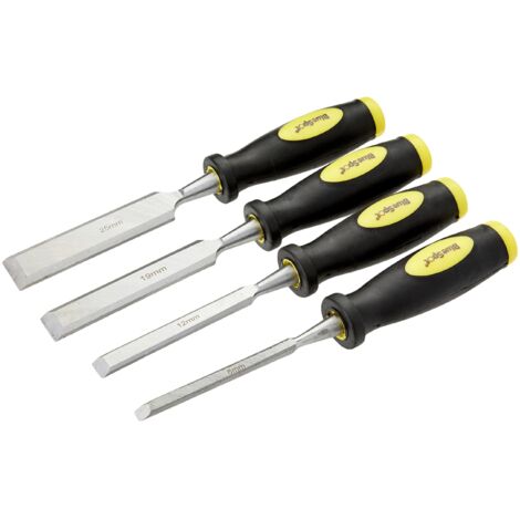 BlueSpot Tools 28004 Chisel Set Double Colour Handle Set, 4 Piece B/S28004