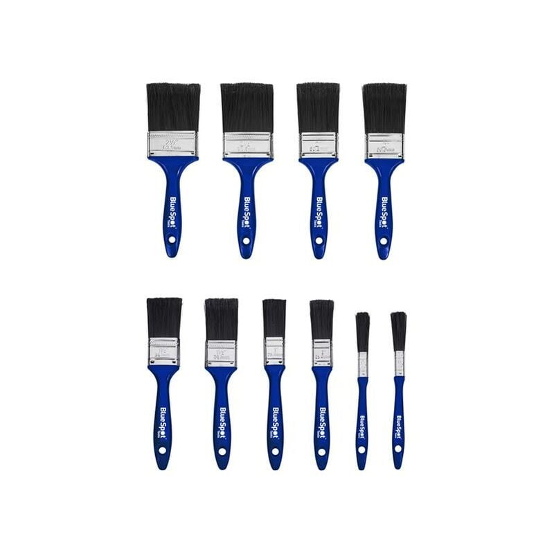 Blue Spot Tools - BlueSpot Tools 36018 Synthetic Workshop Paint Brush Set 10 Piece B/S36018