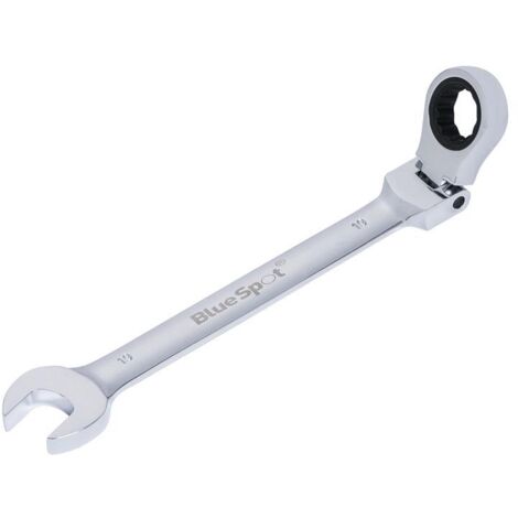 BlueSpot Tools 5115 180 Degree Flexible Head Ratchet Spanner 19mm B/S5115