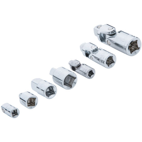 BlueSpot Tools 7-Piece Chrome Vanadium Universal Joint and Adapter Reducer Set
