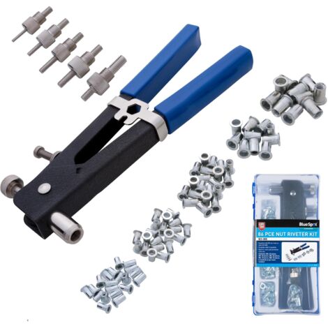 BlueSpot Tools 9106 Nut Riveter Kit (M3-M8) 86 Piece B/S9106