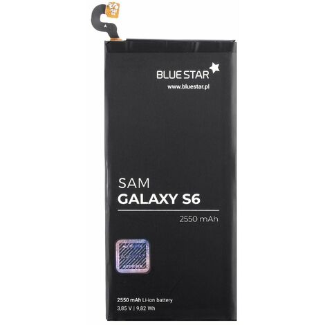 Bluestar Akku Ersatz kompatibel mit Samsung Galaxy S6 G920F 2550 mAh Austausch Batterie Accu EB-BG920ABE