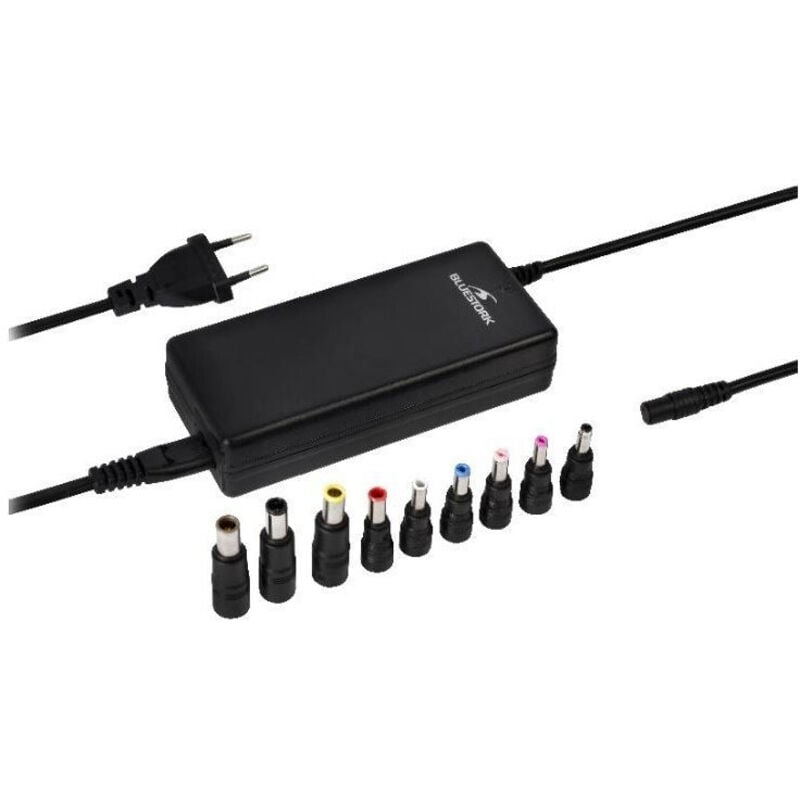 Bluestork - Chargeur Chargeur pc Universel - 90W - 9 Embouts - Universel - Noir