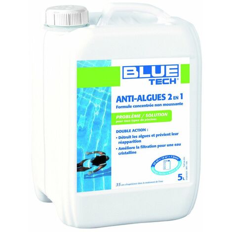 Bluetech Anti Algues Conc 5l Tp2 - BLUE TECH