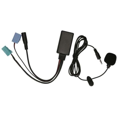 Bluetooth 5.0 Autoradio-Audioadapter, Renault-Kompatibilität, Freisprechfunktion, 6-poliger ISO-AUX-Eingang