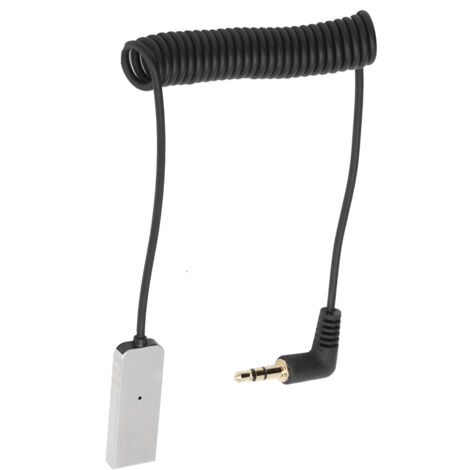 Bluetooth 5.0 USB-Autoradioadapter – Mini-3,5-mm-AUX-Empfänger, Schwarz