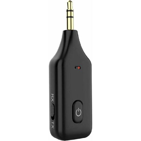 Bluetooth-Autoadapter, Aux, 3,5-mm-Buchse, Bluetooth V5.1 RX TX Empfänger-Sender, Freisprecheinrichtung, Bluetooth-Sender für Stereoanlage, PC, TV, Audio, Autoradio, Auto, Musik, GPS