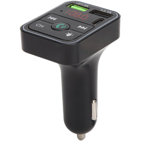 Bluetooth-Autoradio mit MP3-Player, FM-Transmitter und mehrfarbiger LED-Beleuchtung