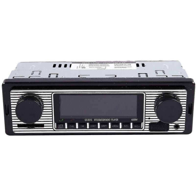 Image of SNQ - Bluetooth Autoradio Vintage Lettore Mp3 Stereo Usb Aux Autoradio Classica Audio