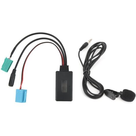 Bluetooth AUX Adapter, Car 12V 6-Pin Universal Bluetooth 5.0 Audio Cable AUX Adapter Cable Audio Adapter Cable Radio Adapter Cable AUX Adapter Cable Audio Connection Cable