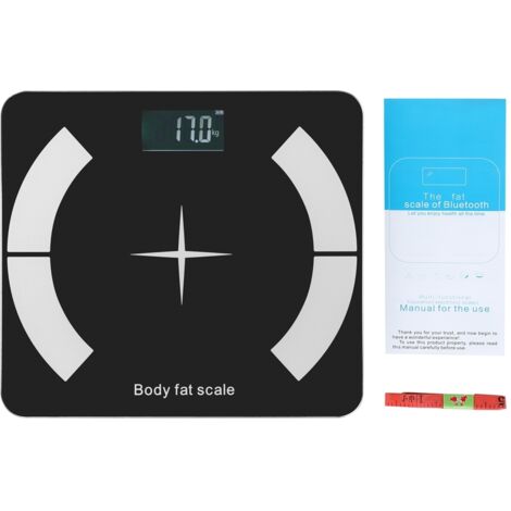 Bluetooth Body Fat Scale LCD Digital Bathroom Weight Scale with Smartphone App